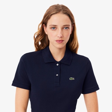  Lacoste Kadın Regular Fit Lacivert Polo
