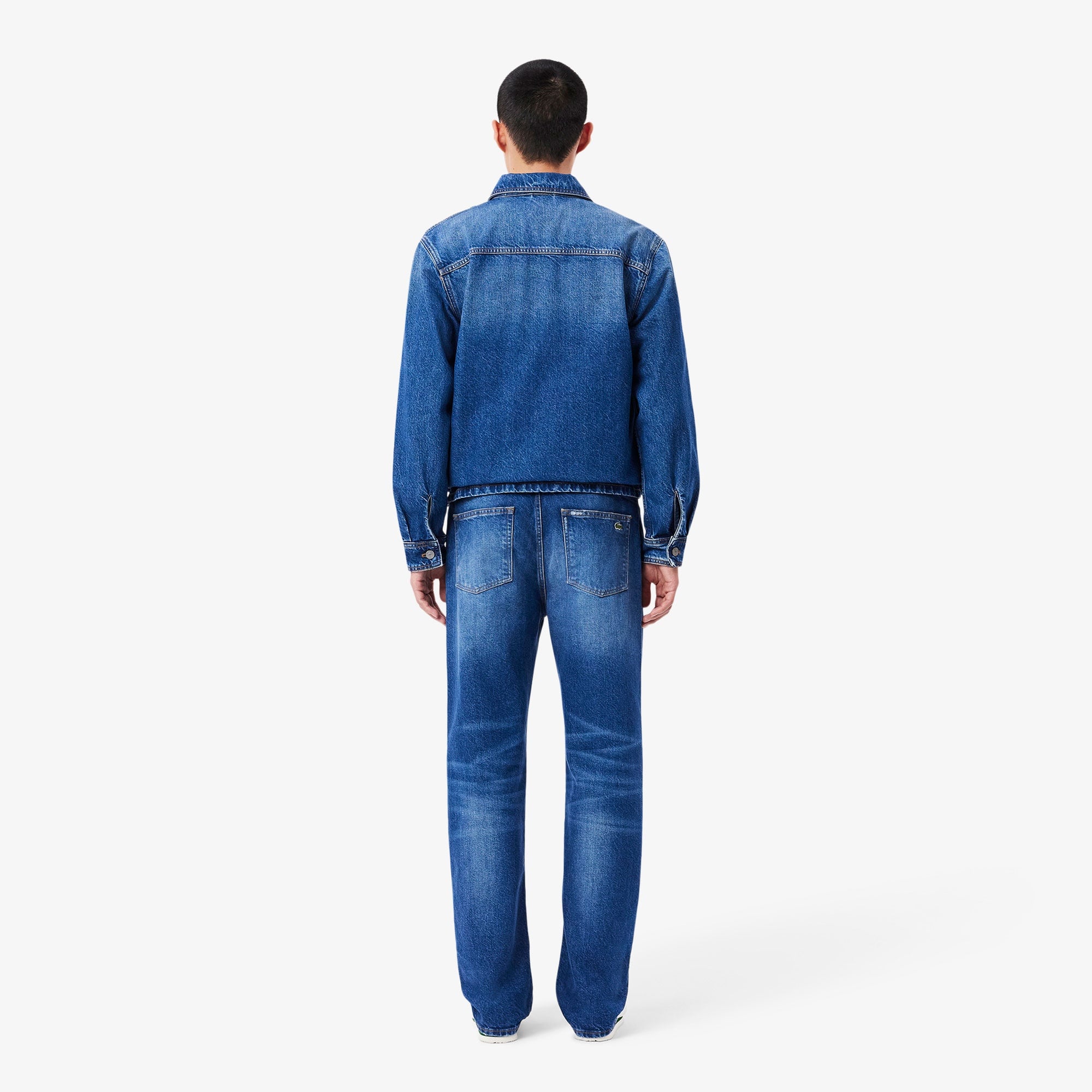 Lacoste Erkek Straight Fit Lacivert Jean Pantolon