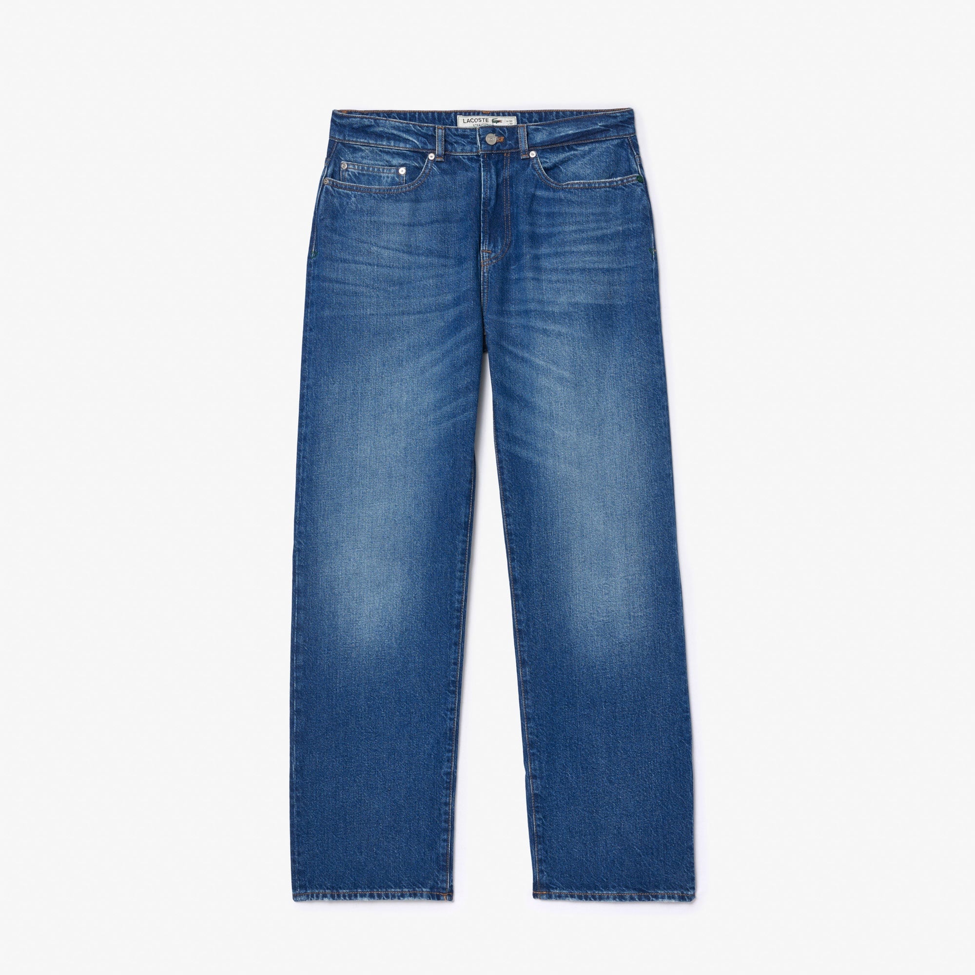 Lacoste Erkek Straight Fit Lacivert Jean Pantolon