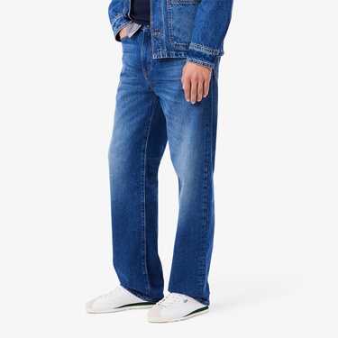  Erkek Straight Fit Lacivert Jean Pantolon