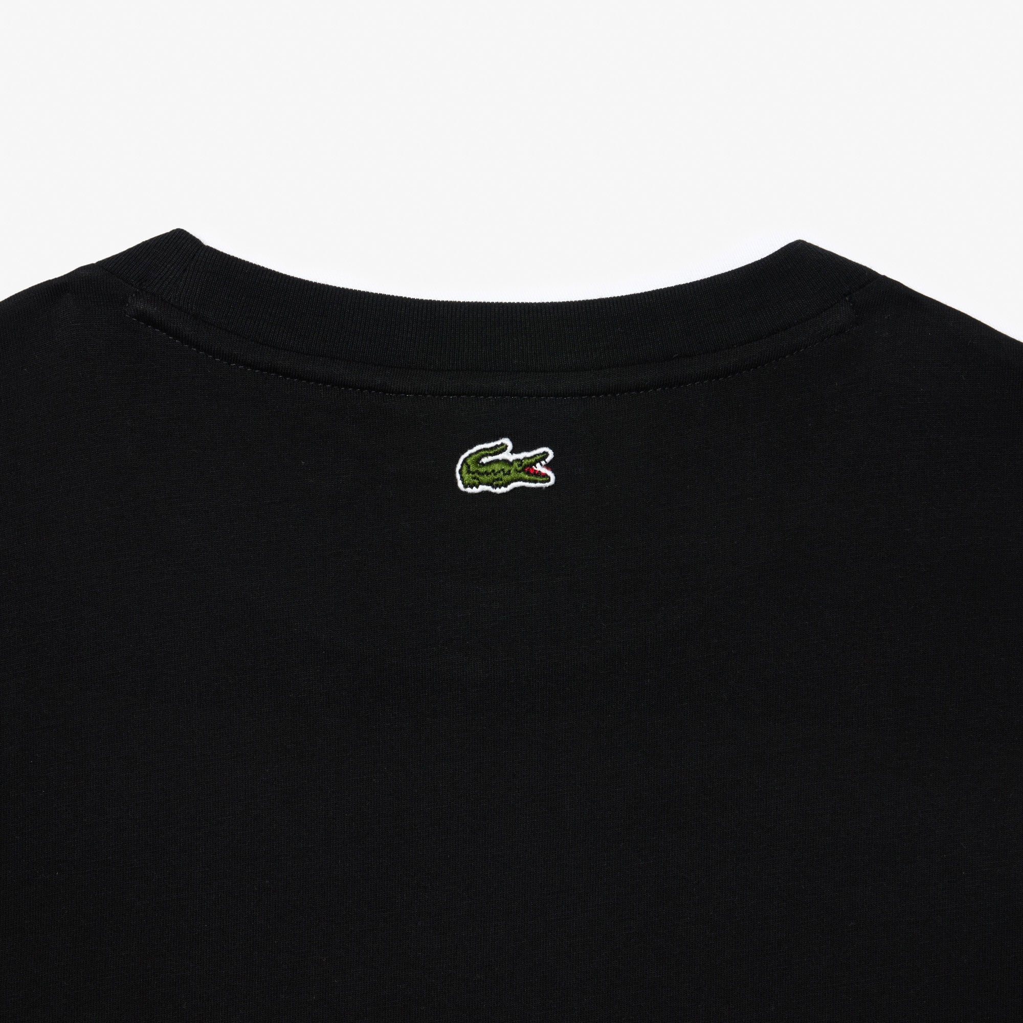 Lacoste Kadın Bisiklet Yaka Siyah T-Shirt
