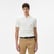 Erkek Kısa Kollu Yarım Fermuarlı Beyaz Triko