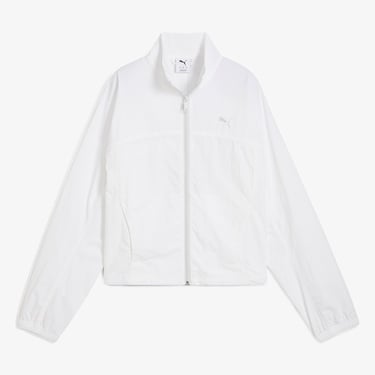  Puma Dare To Zip-Off Dokuma Kadın Beyaz Ceket