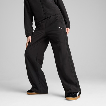  Puma Dare To Relaxed Geniş Kesim Dokuma Kadın Siyah Eşofman Altı