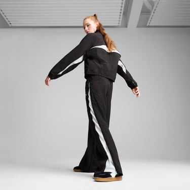  Puma Dare To Relaxed Geniş Kesim Dokuma Kadın Siyah Eşofman Altı