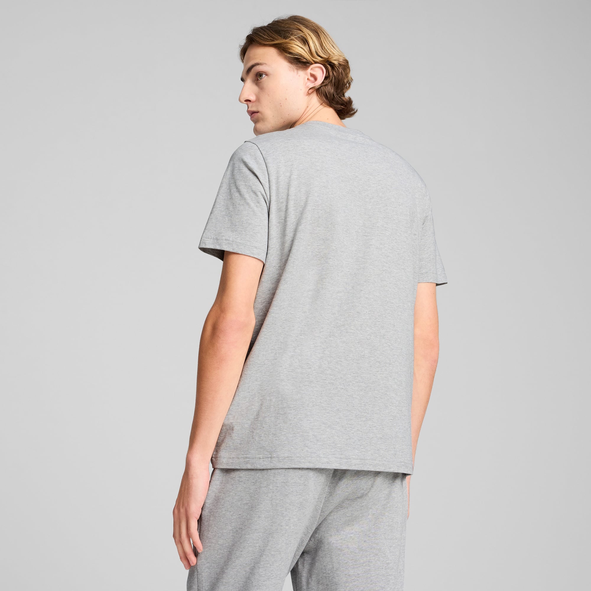 Puma Essentials Elevated Erkek Gri T-Shirt