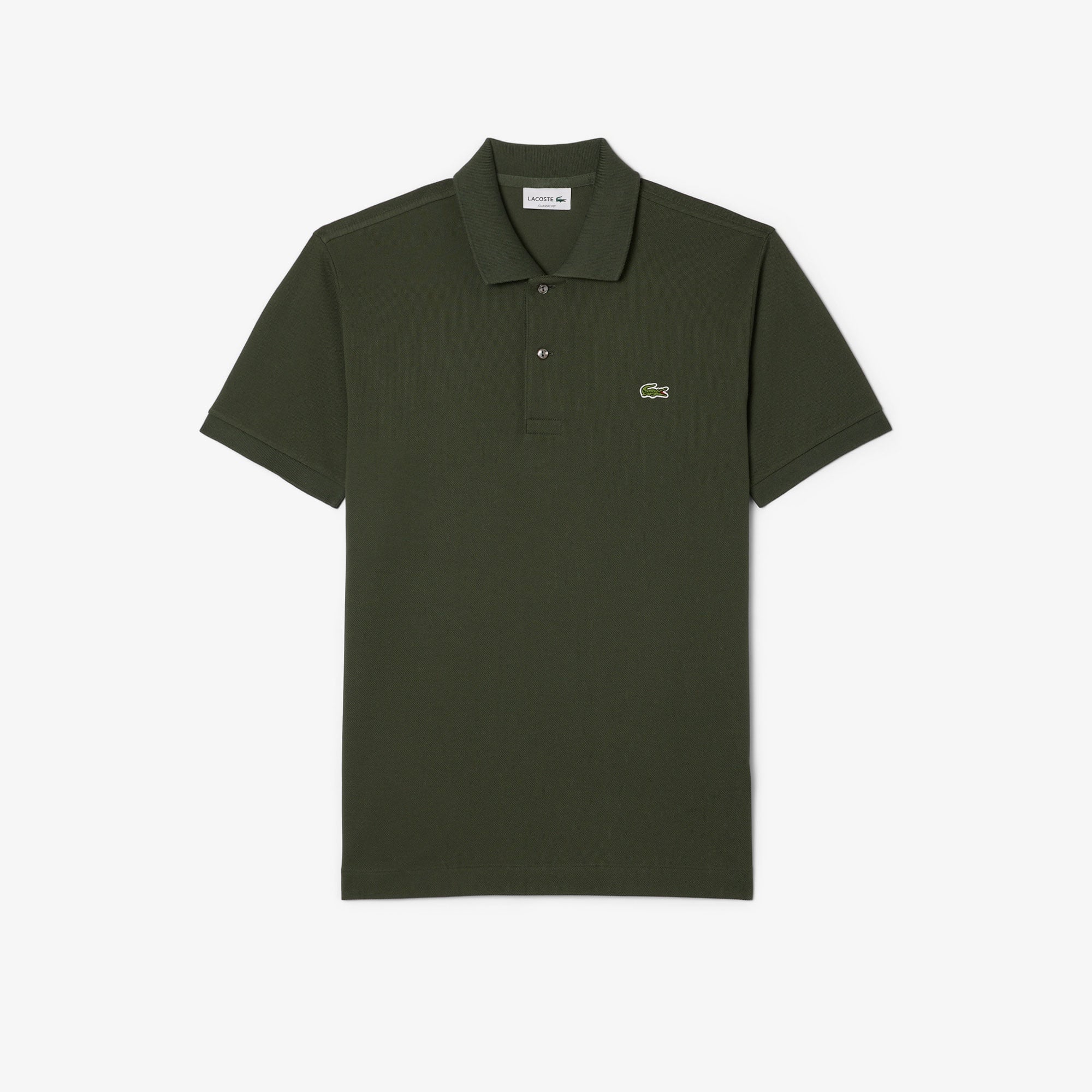 L.12.12 Erkek Classic Fit Koyu Yeşil Polo