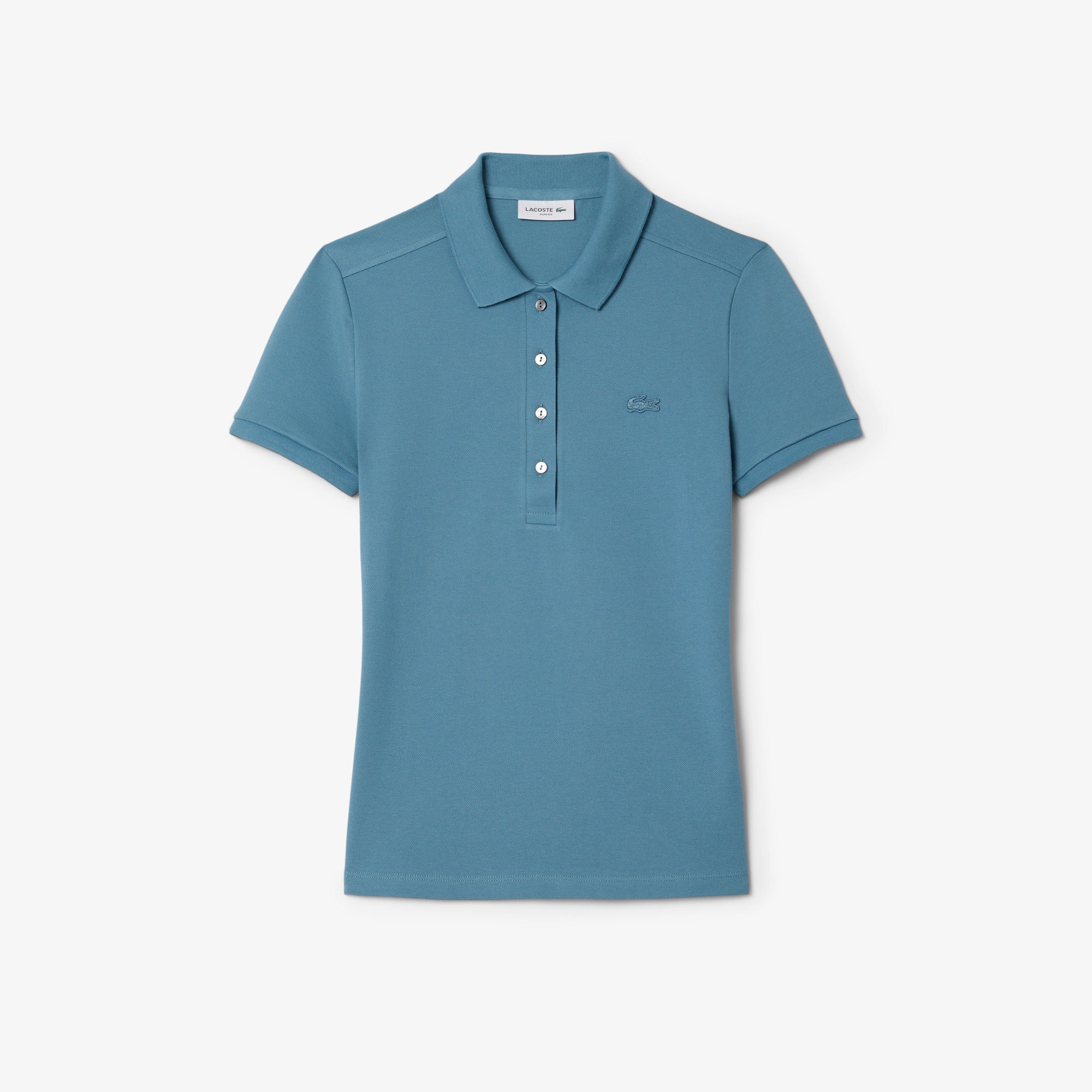 Lacoste L.12.D Kadın Slim Fit Mavi Polo