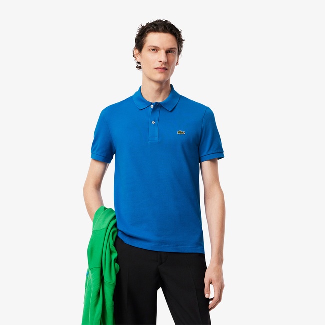  Lacoste L.12.12 Erkek Slim Fit Mavi Polo