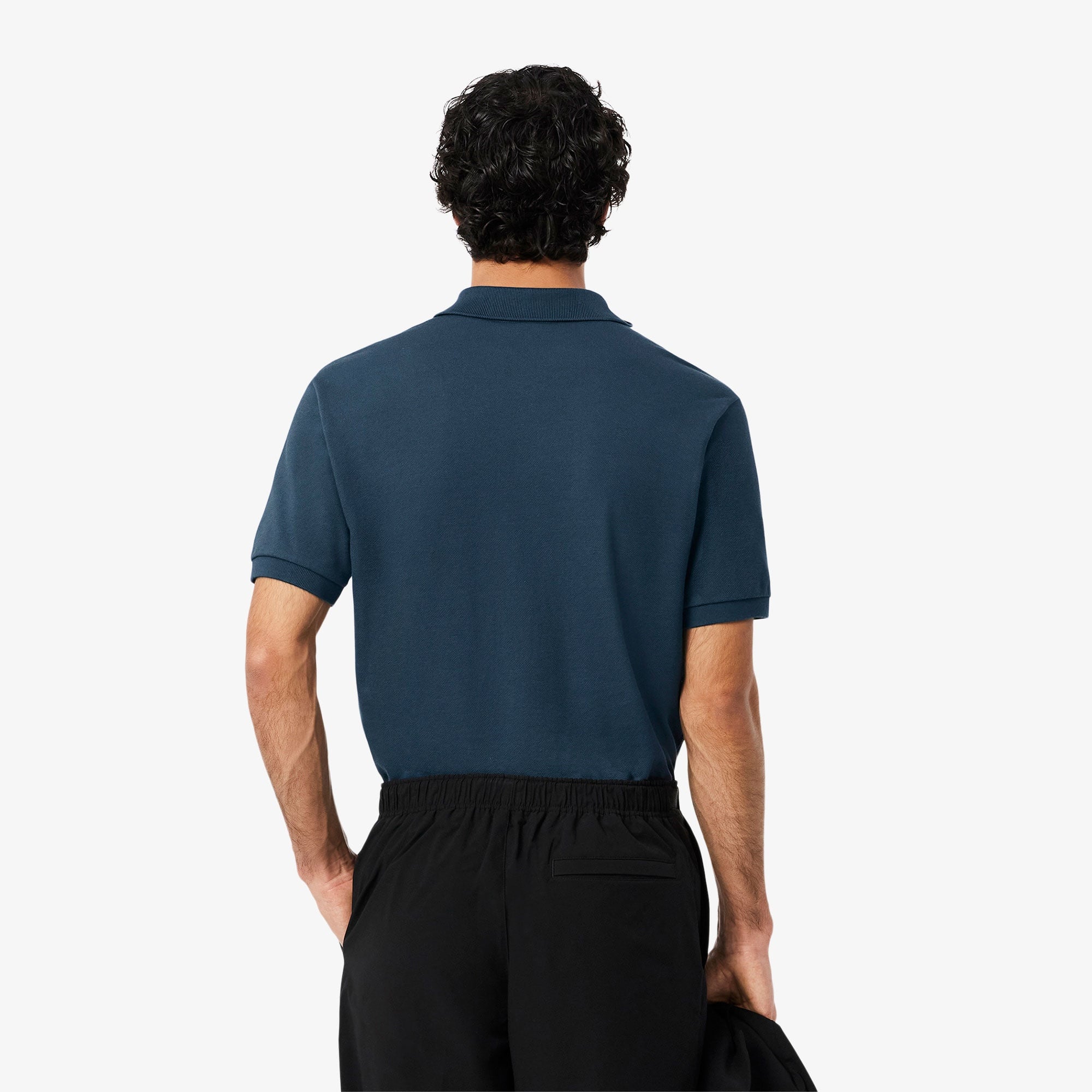 L.12.12 Erkek Classic Fit Koyu Mavi Polo