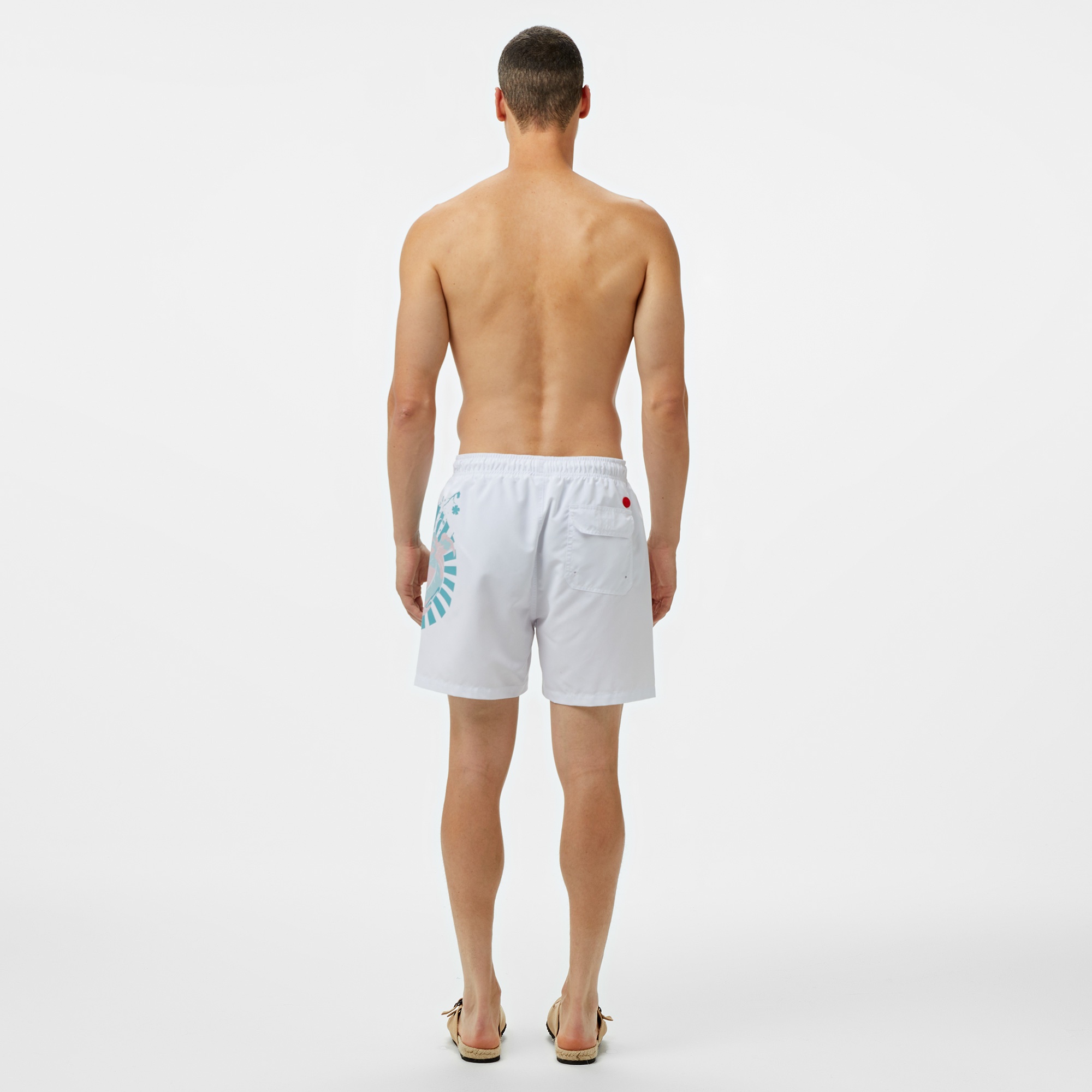 UNITED4 Erkek Beyaz Deniz Şortu