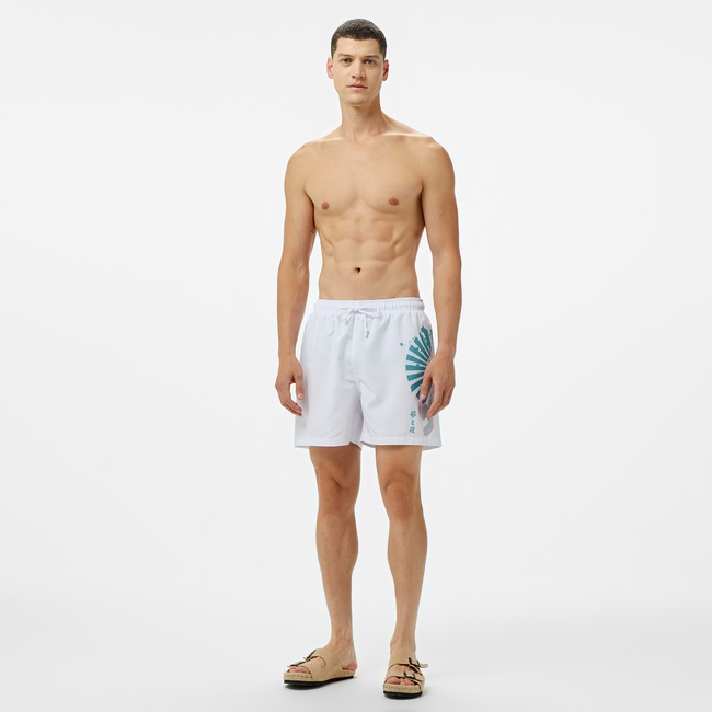  UNITED4 Erkek Beyaz Deniz Şortu