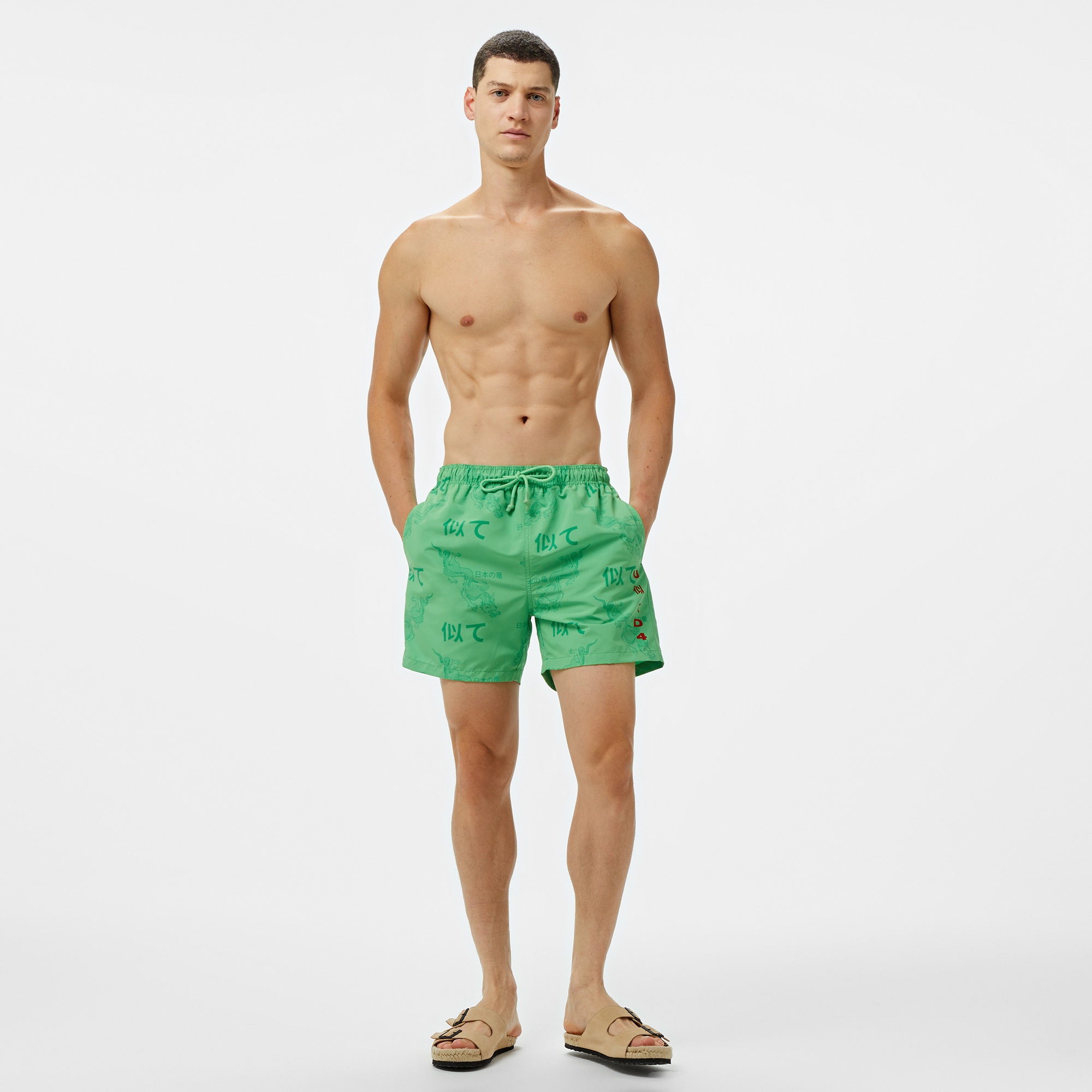 UNITED4 Erkek Yeşil Deniz Şortu