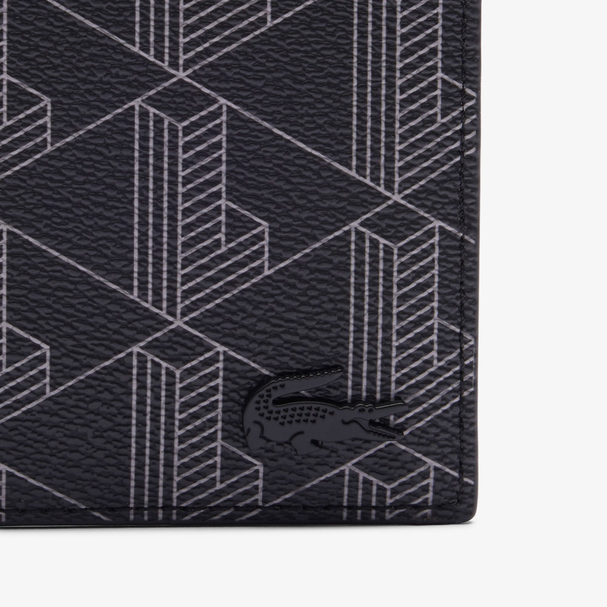 Lacoste The Blend Erkek Monogram Siyah Cüzdan