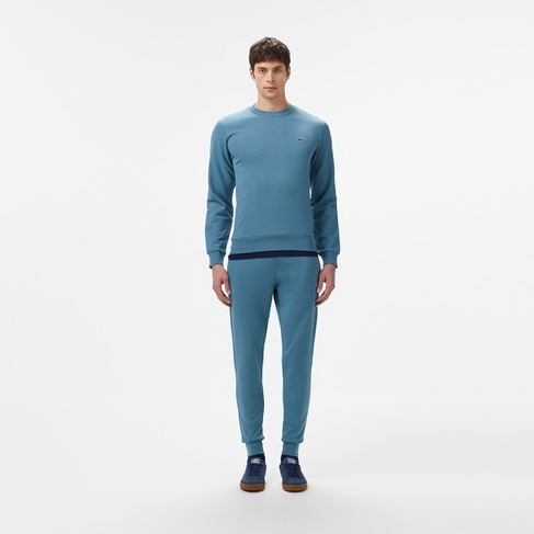  Erkek Slim Fit Organik Pamuk Mavi Eşofman Altı