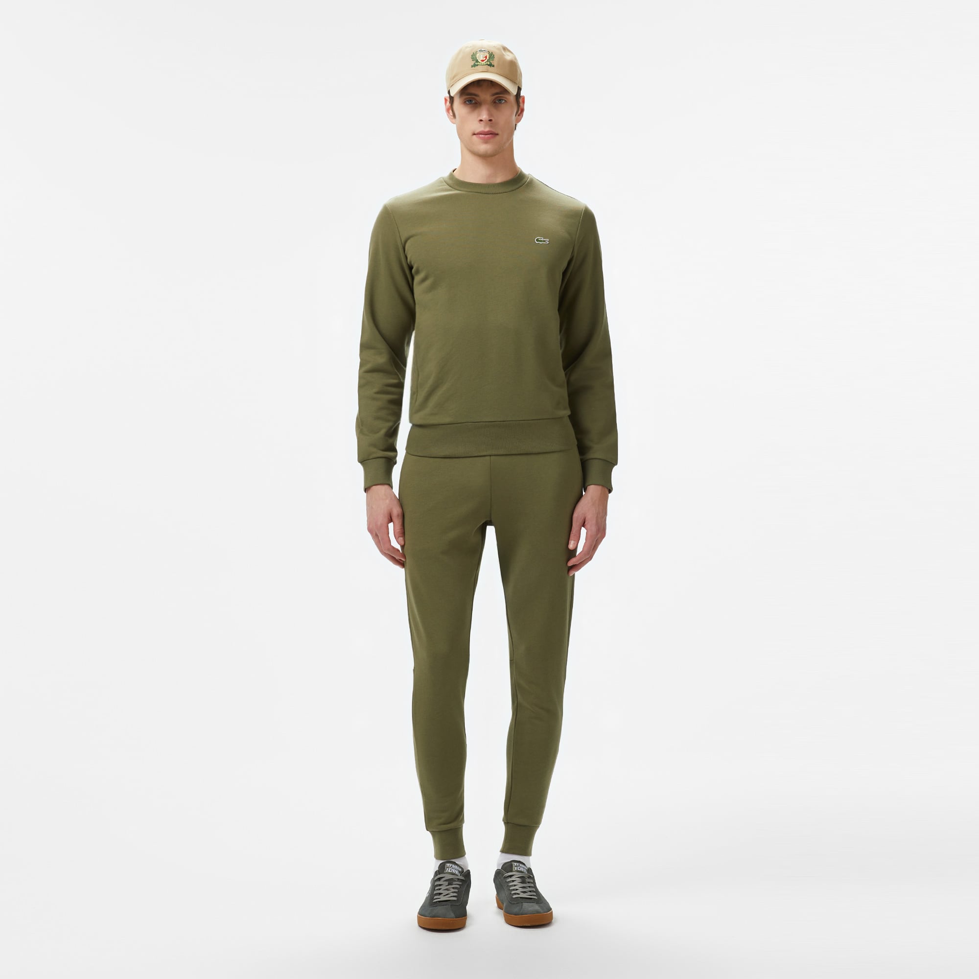  Lacoste Erkek Slim Fit Haki Eşofman Altı