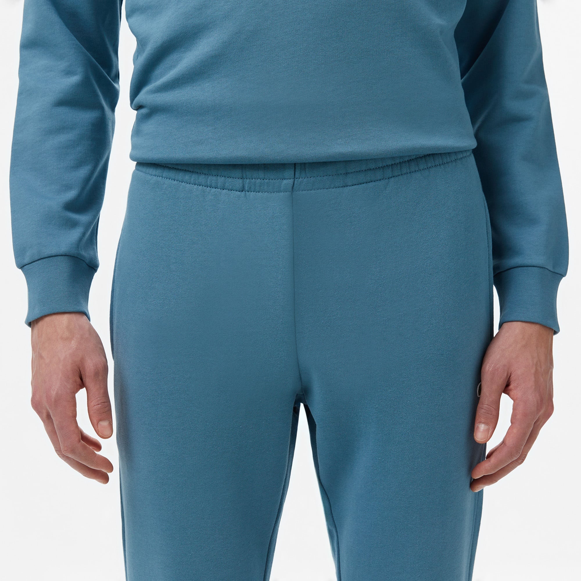 Erkek Slim Fit Organik Pamuk Mavi Eşofman Altı