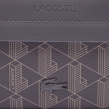  Lacoste The Blend Erkek Monogram Gri Postacı Çantası