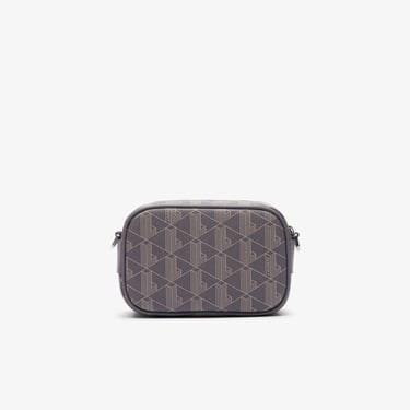  Lacoste The Blend Erkek Monogram Gri Postacı Çantası