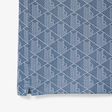  Lacoste Erkek Classic Fit Monogram Mavi Polo