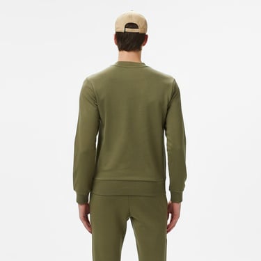  Lacoste Erkek Classic Fit Bisiklet Yaka Haki Sweatshirt