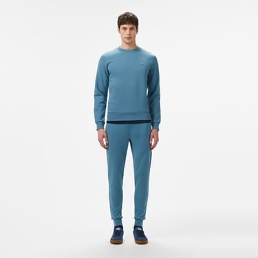  Lacoste Erkek Classic Fit Bisiklet Yaka Mavi Sweatshirt