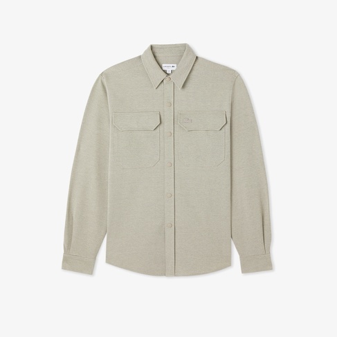  Lacoste Erkek Regular Fit Bej Gömlek
