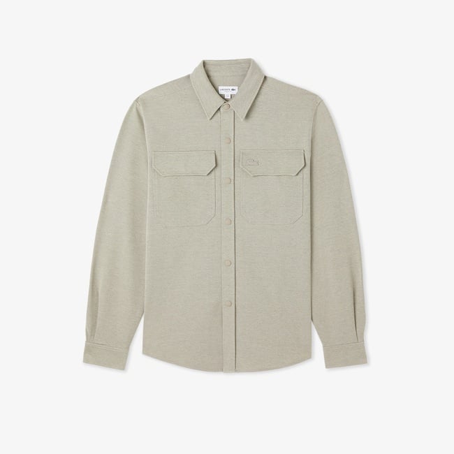  Lacoste Erkek Regular Fit Bej Gömlek
