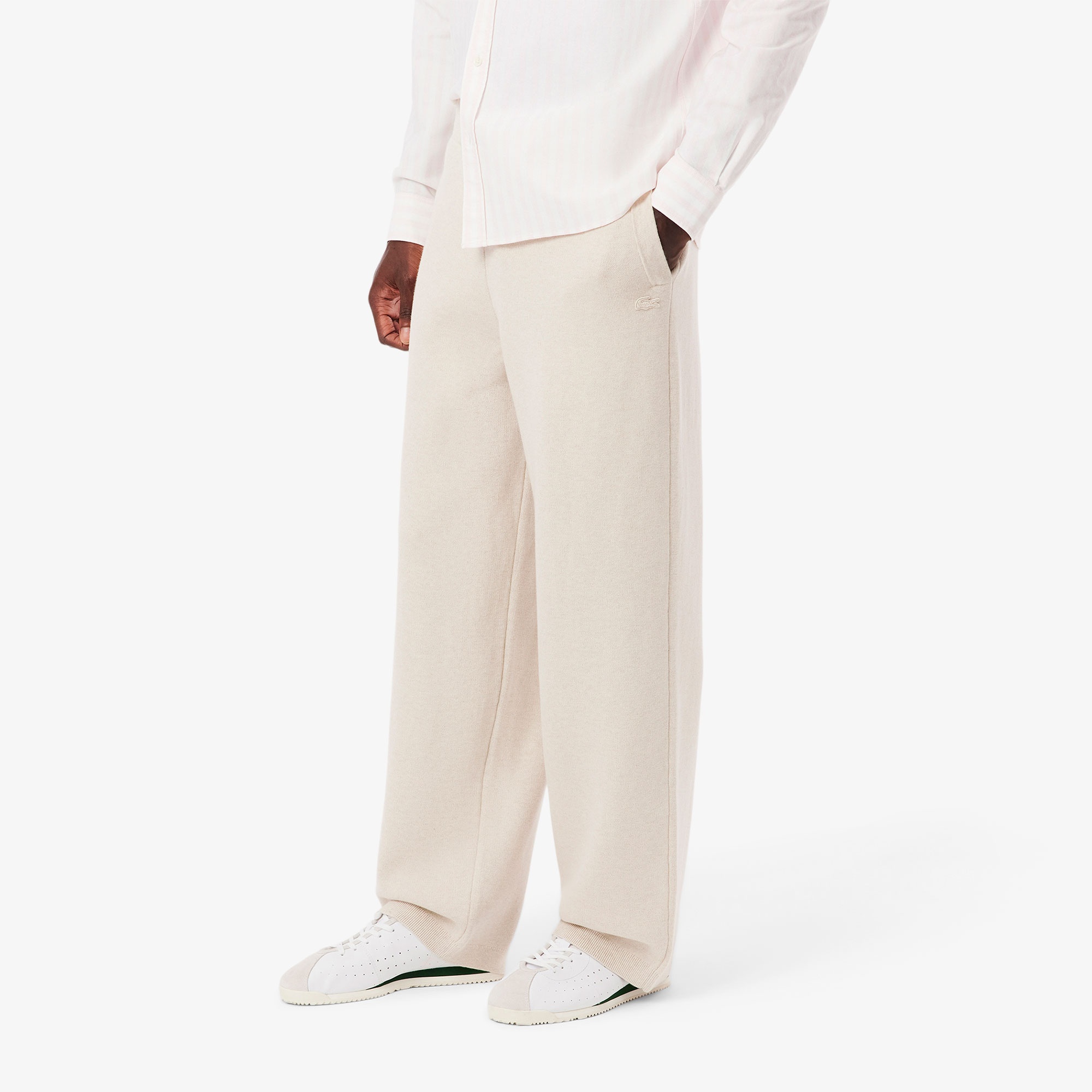 Lacoste Erkek Loose Fit Bej Eşofman Altı