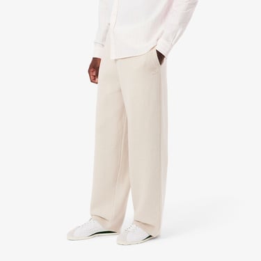  Lacoste Erkek Loose Fit Bej Eşofman Altı