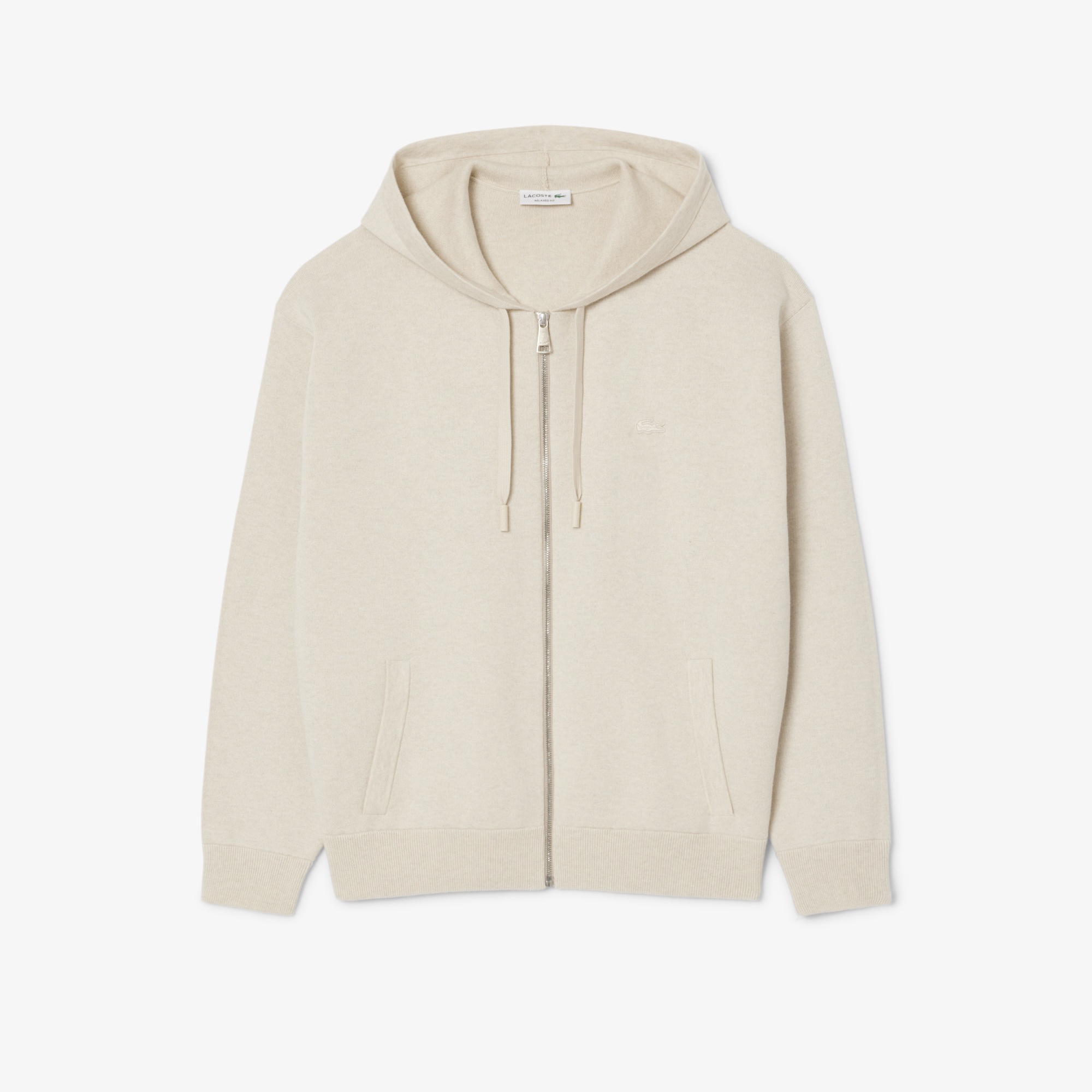 Erkek Relaxed Fit Kapüşonlu Gri Triko