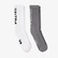 UNITED4 Unisex Beyaz/Gri 2'li Çorap