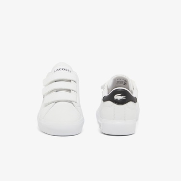  Lacoste Powercourt Çocuk Beyaz Sneaker