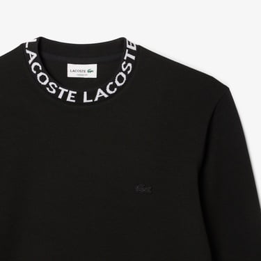  Lacoste Erkek Classic Fit Bisiklet Yaka Siyah Sweatshirt