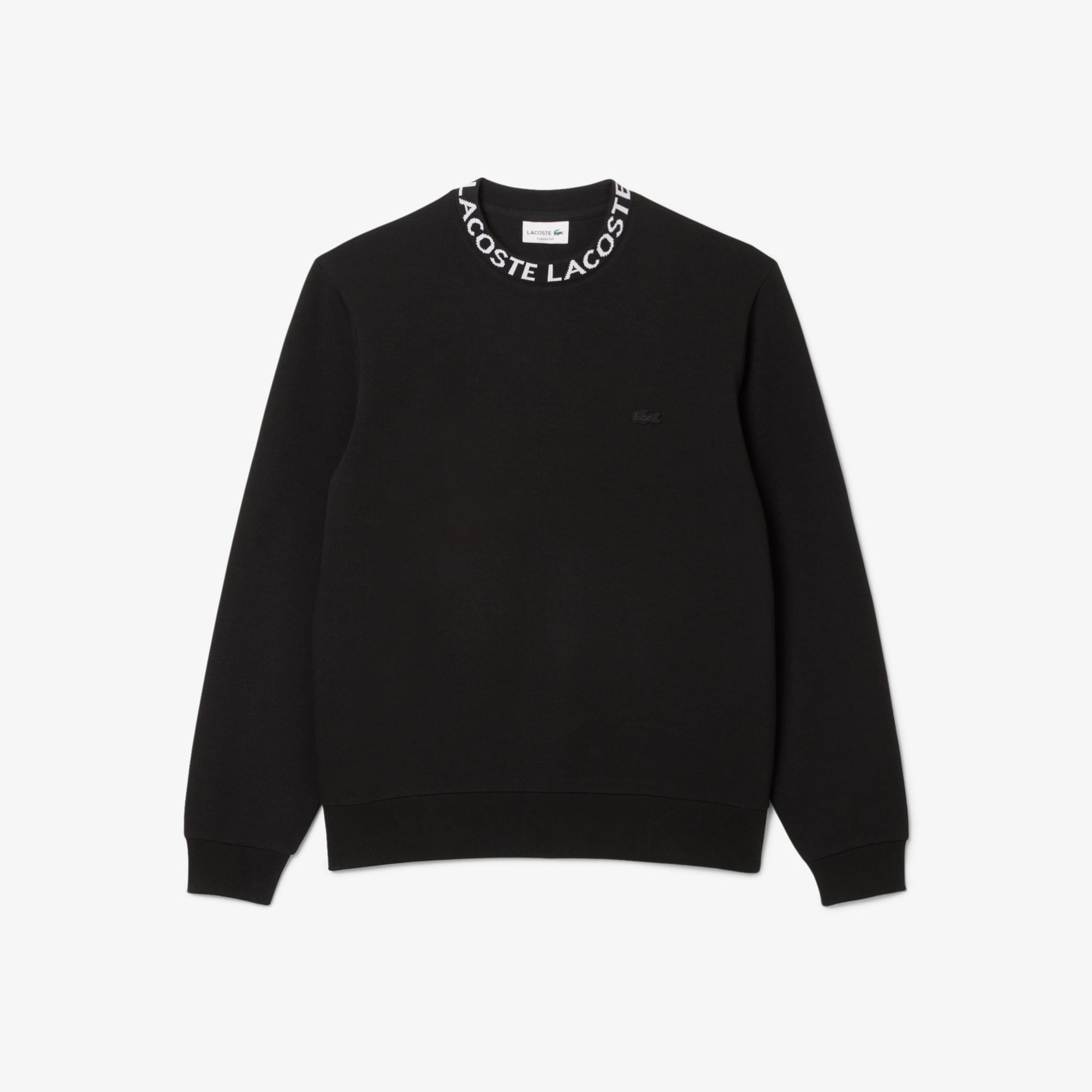 Erkek Classic Fit Bisiklet Yaka Siyah Sweatshirt