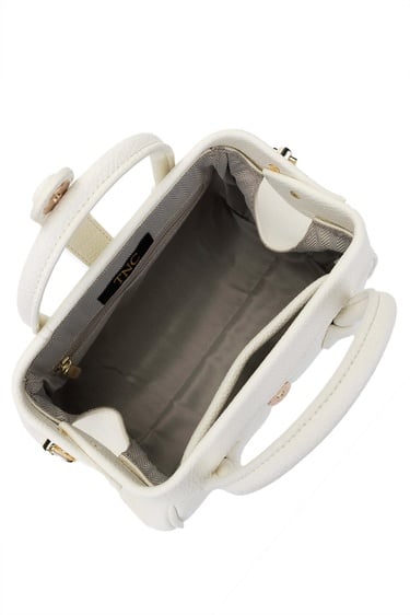  Tamer Tanca Kadın Vegan Beyaz Omuz Çanta