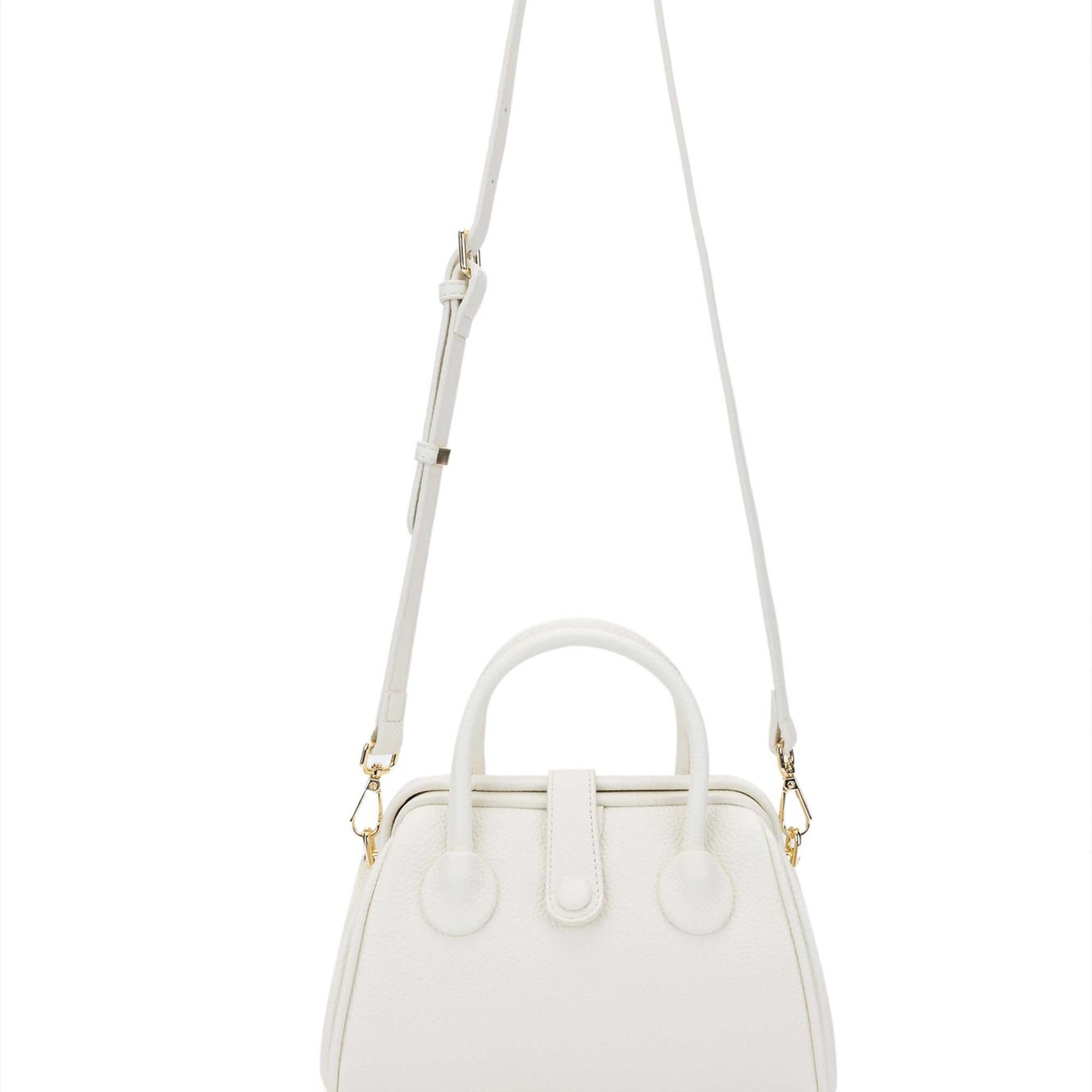 Tamer Tanca Kadın Vegan Beyaz Omuz Çanta