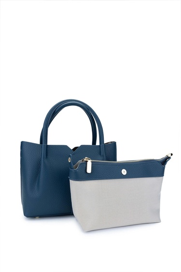  Tamer Tanca Kadın Vegan Mavi Omuz Çanta