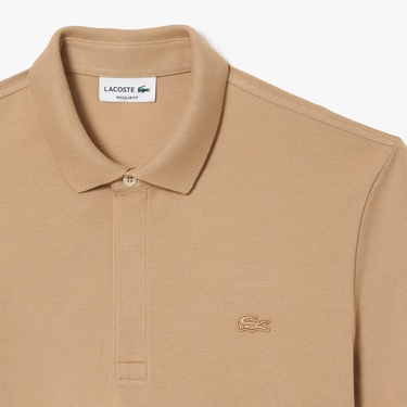 Lacoste Paris Erkek Regular Fit Bej Polo