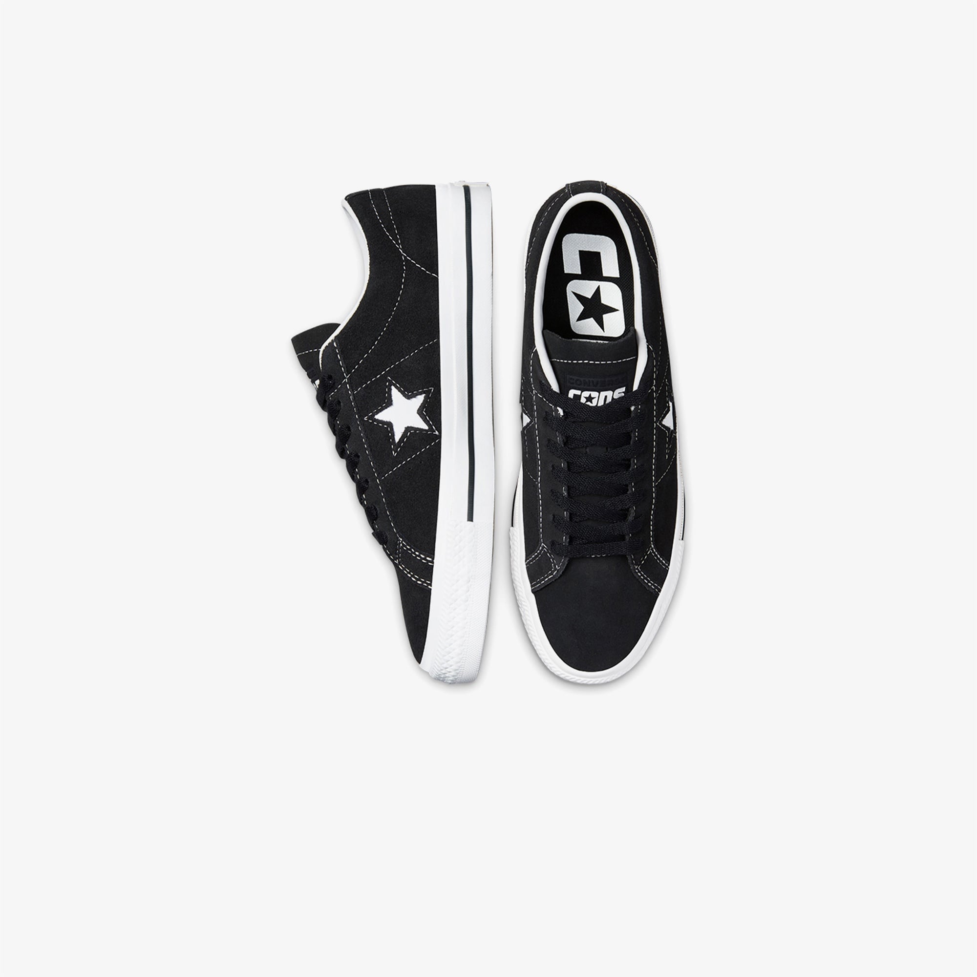 Converse Cons One Star Pro Unisex Siyah Süet Sneaker