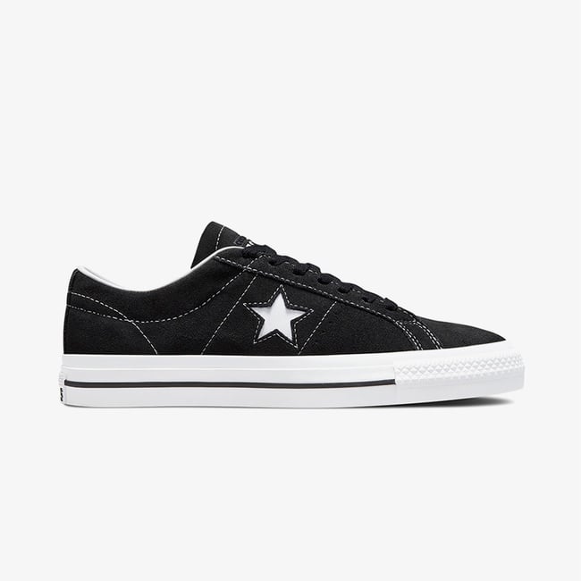  Converse Cons One Star Pro Unisex Siyah Süet Sneaker