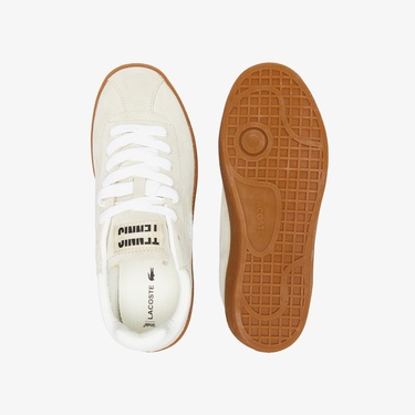  Lacoste Baseshot Kadın Bej Sneaker