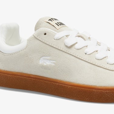  Lacoste Baseshot Kadın Bej Sneaker