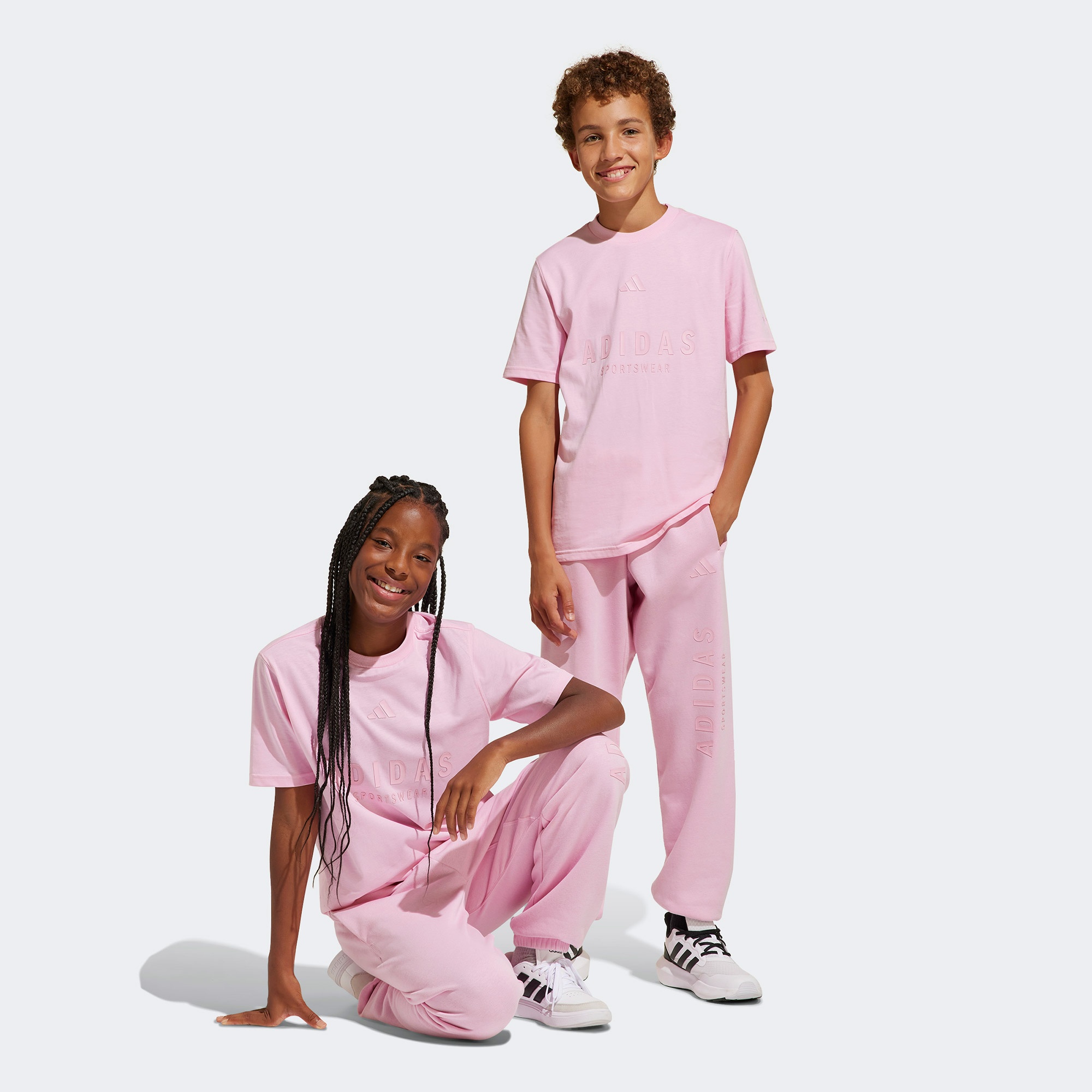 adidas All Season Gfx Çocuk Pembe Eşofman Altı