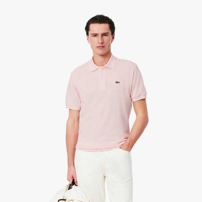  Lacoste Classic Fit Erkek Pembe Polo