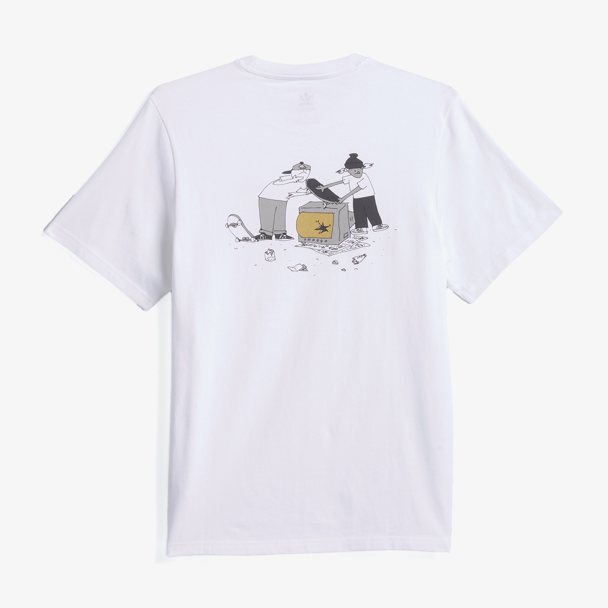 adidas Hj Trash Erkek Beyaz T-Shirt