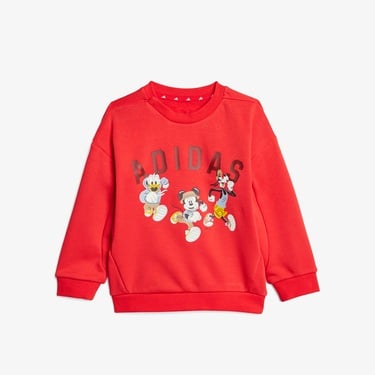  adidas X Disney Mickey Mouse Bebek Kırmızı Eşofman Takımı