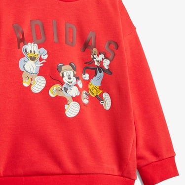  adidas X Disney Mickey Mouse Bebek Kırmızı Eşofman Takımı
