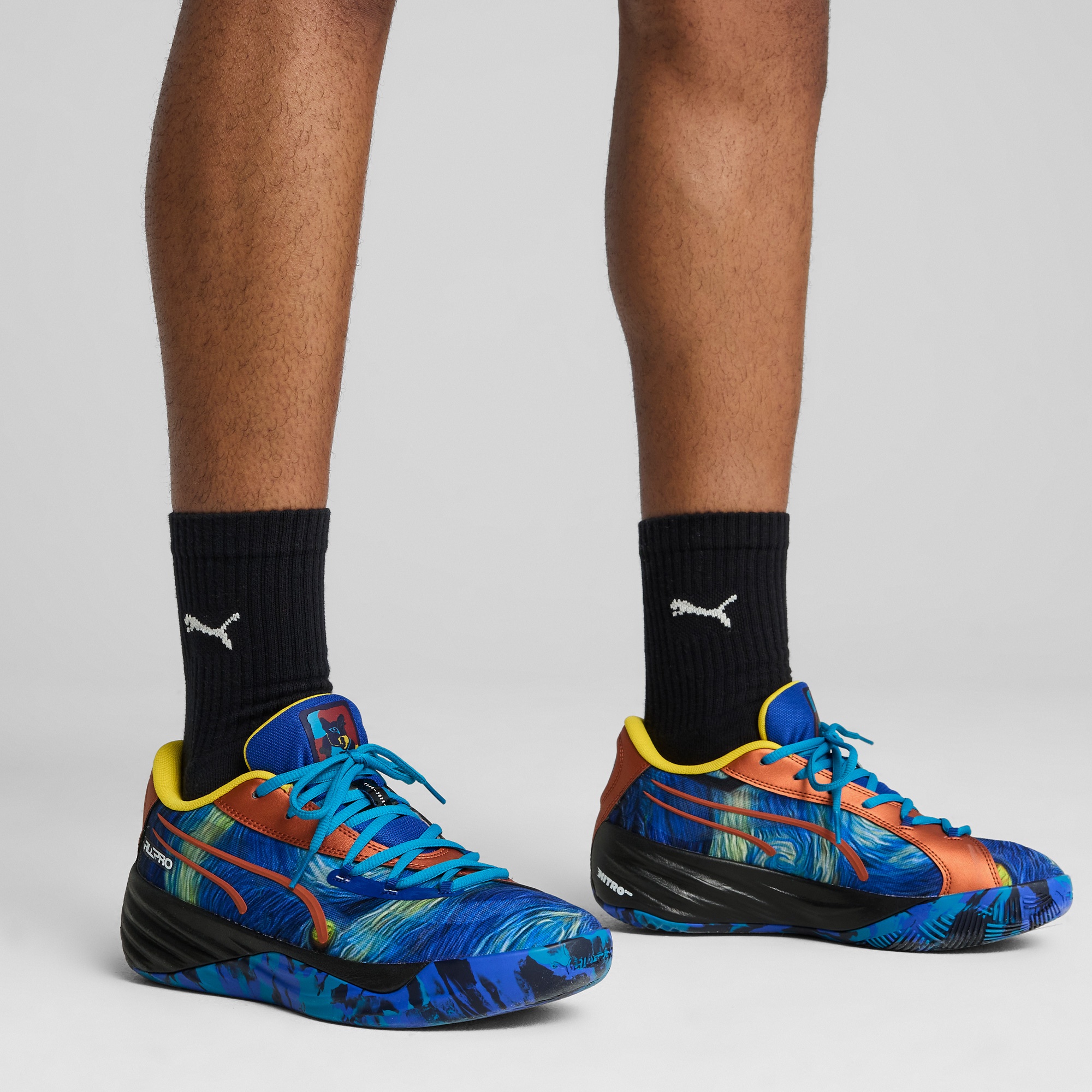 Puma All-Pro Nitro Dylan Exhibit Erkek Lacivert Spor Ayakkabı