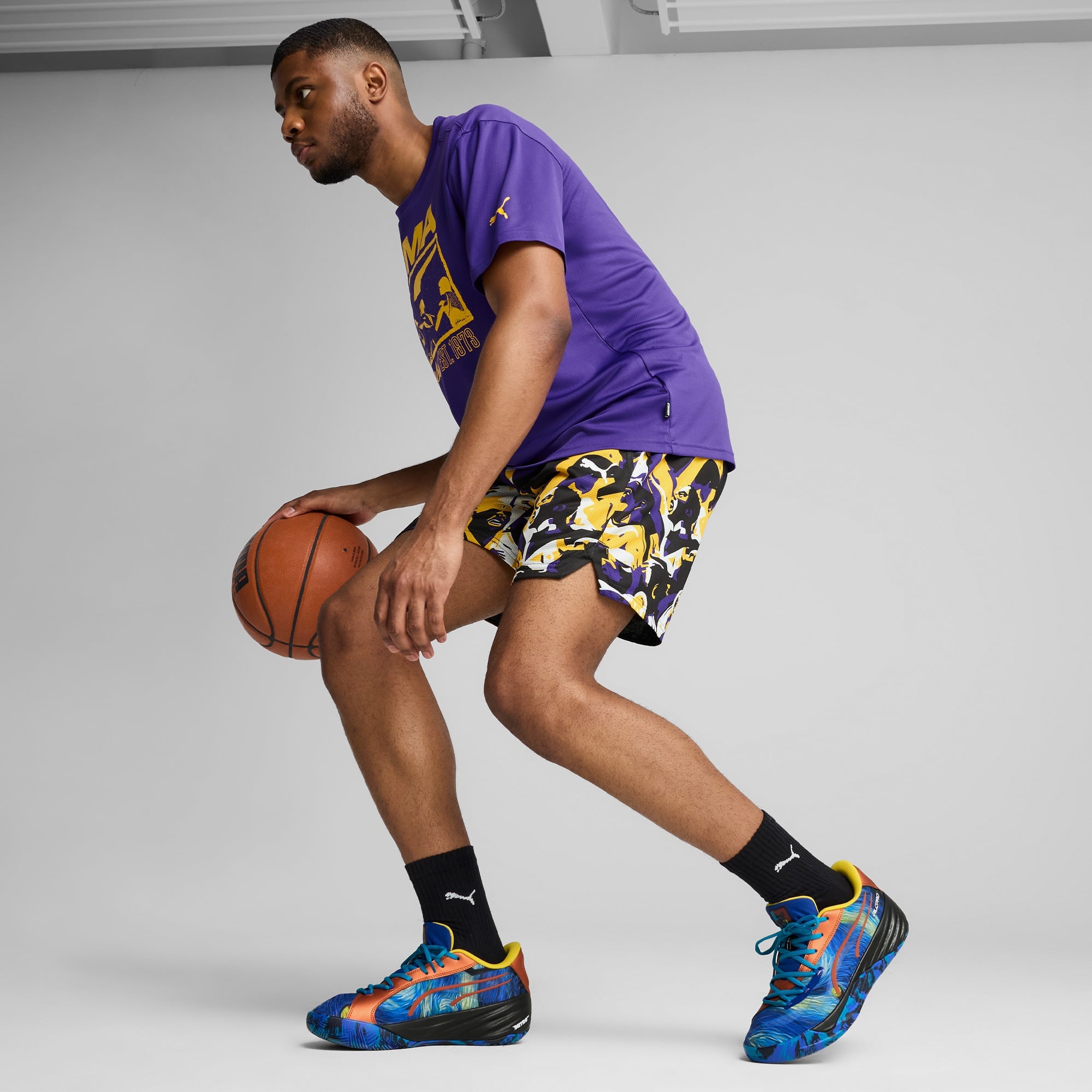 Puma All-Pro Nitro Dylan Exhibit Erkek Lacivert Spor Ayakkabı